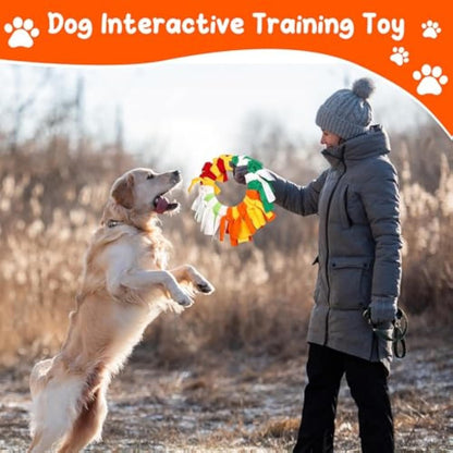 Interactive Sniffle Dog Toy For Throwing, Snuffle Pet Flying Disk For Dogs, Dog Flying Toy, Dog Sniffing Collar Toy Soft Polar Fleece Relieve Boredom Sniff Ball Enrichment Toy For Pet