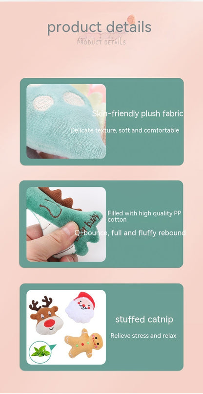 Pet Cat Plush Toy Bite Toy Catnip Pet Supplies