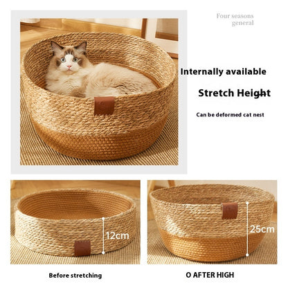 PE Rattan Cat Litter Cat Scratch Board Integrated Wear-resistant Cat Summer