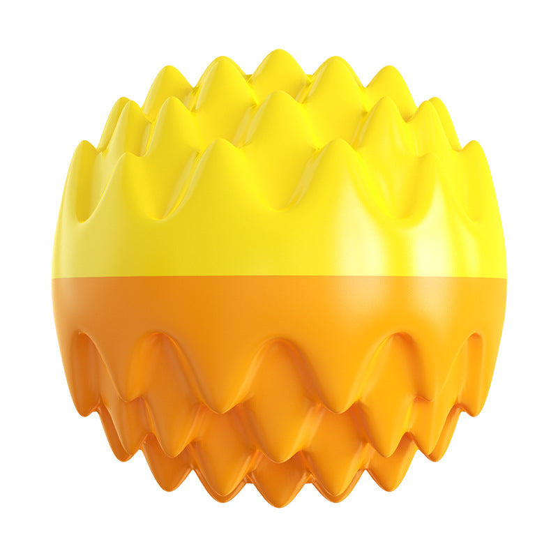 Squeaky Dog Ball Toy For Aggressive Chewers Dental Dog Toy For Healthy Teeth Gums  Spiky Ball Durable Floatable Rubber Pet Toys Mental Enrichment - All Breed Sizes