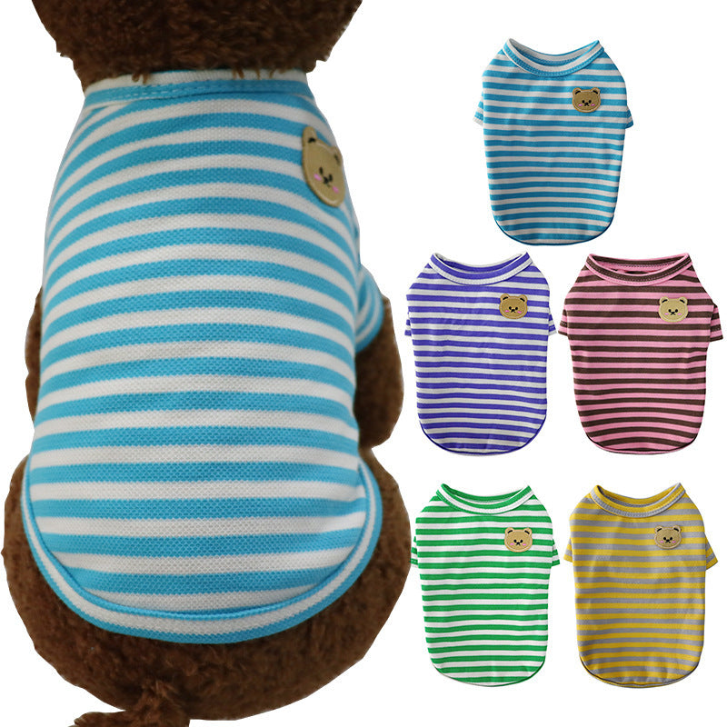 Summer Pet Dog Clothes Breathable T-shirt
