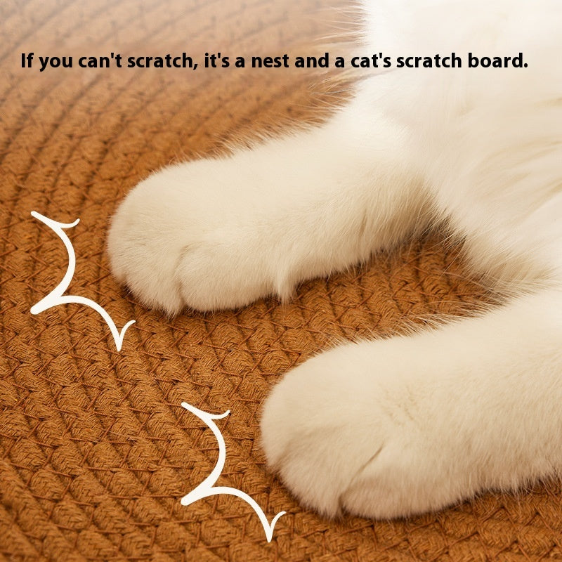 PE Rattan Cat Litter Cat Scratch Board Integrated Wear-resistant Cat Summer