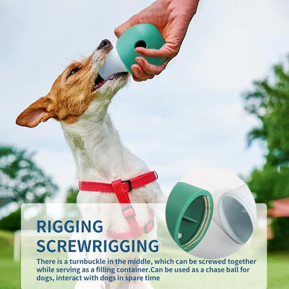 Pet Puzzle Toy Dog Treat Dispensing Cute Puppy Small Medium Dogs Interactive Chase Toy Pet Funny Enrichment Toys Food Ball For Dog Playing Training Slow Feeder Bowls